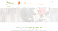 Desktop Screenshot of caquant-traiteur.com
