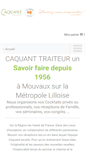 Mobile Screenshot of caquant-traiteur.com