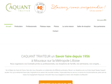 Tablet Screenshot of caquant-traiteur.com